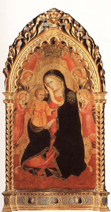 GADDI, Agnolo Madonna of Humility with Six Angels